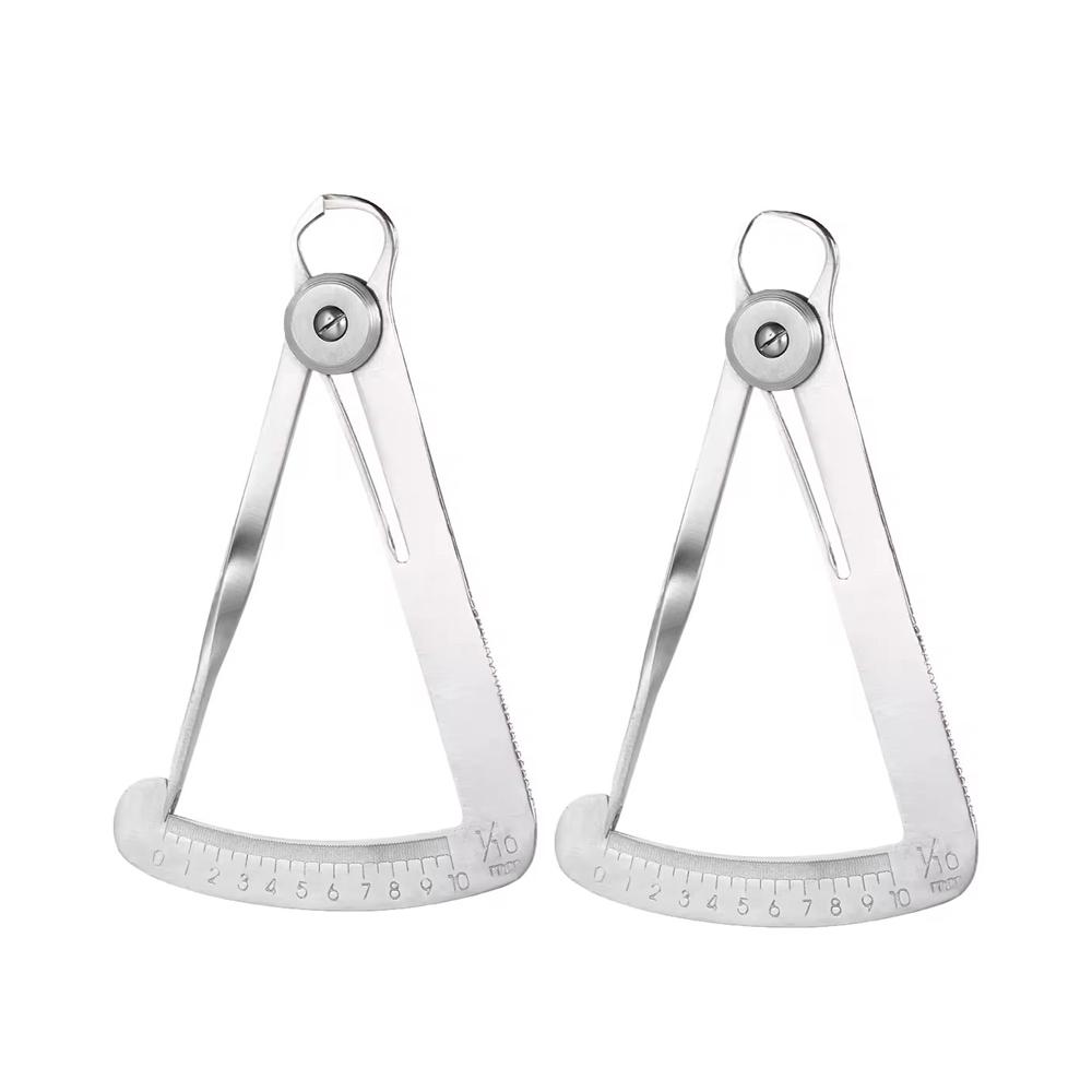 1 шт. стоматологический штангенциркуль из нержавеющей стали линейка для измерения толщины коронки штангенциркуль для стоматологической лаборатории лабораторные инструменты