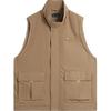 Li Ning Sports Lifestyle Series Sleeveless Loose Stand Collar Vest Men Vests Cocoa-Brown AMDU021-4