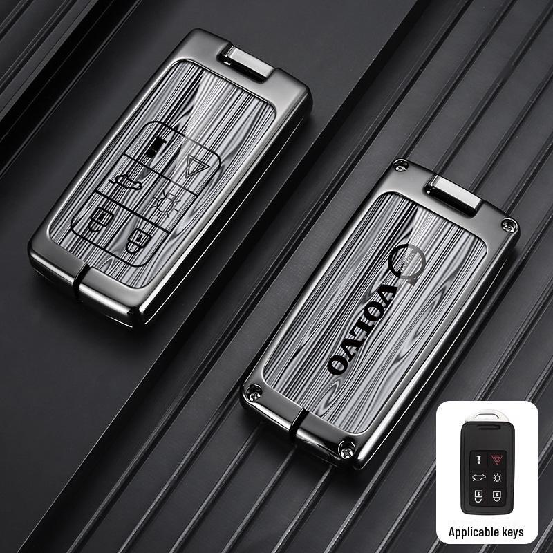 Metal Key Cover for Volvo XC60, XC90, S60, S80L, V60 - Full Shell