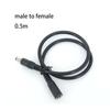10x 0.5/1.5m/3m DC Male To Male Female Extension Connector Cable 18awg 2.1mmx5.5mm 5.5x2.5mm for 12V Power Adapter Cord Strip