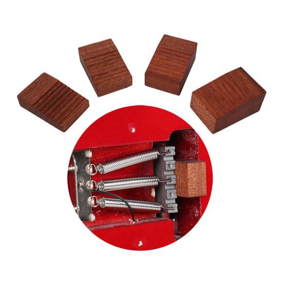 4Pcs Floating Tremolo Set Up Blocks Wood Electric Guitar Tremolo Sliders Floating Tremolo Trem Wedges for Electric Guitar