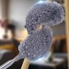 Электростатическая пылевая тряпка телескопическая гибкая бытовая перьевая тряпка из нержавеющей стали инструмент для чистки щетка из микрофибры