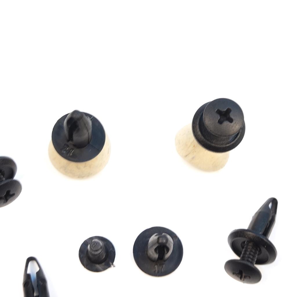 ECF5078 10 Pieces Push-Type Retainer Fastener Fixing Clips for Ford Focus Mondeo Transit Ka Connect Custom W703243-S300 1060989