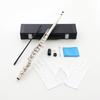 Flute Set for Beginners, for Beginners, Students, Made of White Copper, For Practice, Introductory Set, 16 Holes, C Key, Flute Playing Manual (Japanes
