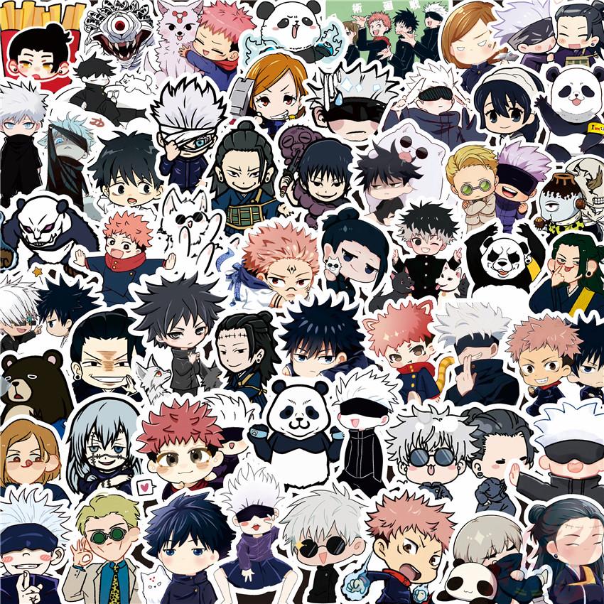 100 шт./компл. Q Baby Jujutsu Kaisen наклейки DIY альбомы для вырезок Декор наклейки наклейки