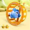 Wind-up Cartoon Chick Toy 360 Degrees Rolling Wheel Chick Toy Educational Toddlers Boys Girls Spring Clockwork Animal Spinner Wheel Toy