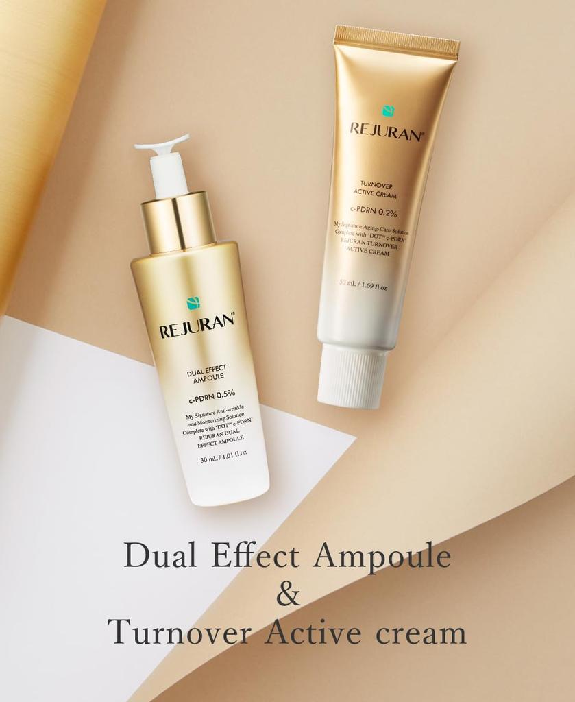 REJURAN Официальный REJURAN Gold Set Двойной эффект Ампула 30 мл Оборотный активный крем 50 мл PDRN Сыворотка Уход за кожей Корейская косметика / +