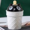 Мультяшный стакан для мороженого, милый керамический набор чашек, пыленепроницаемая мультяшная чашка для воды, подарки на открытие