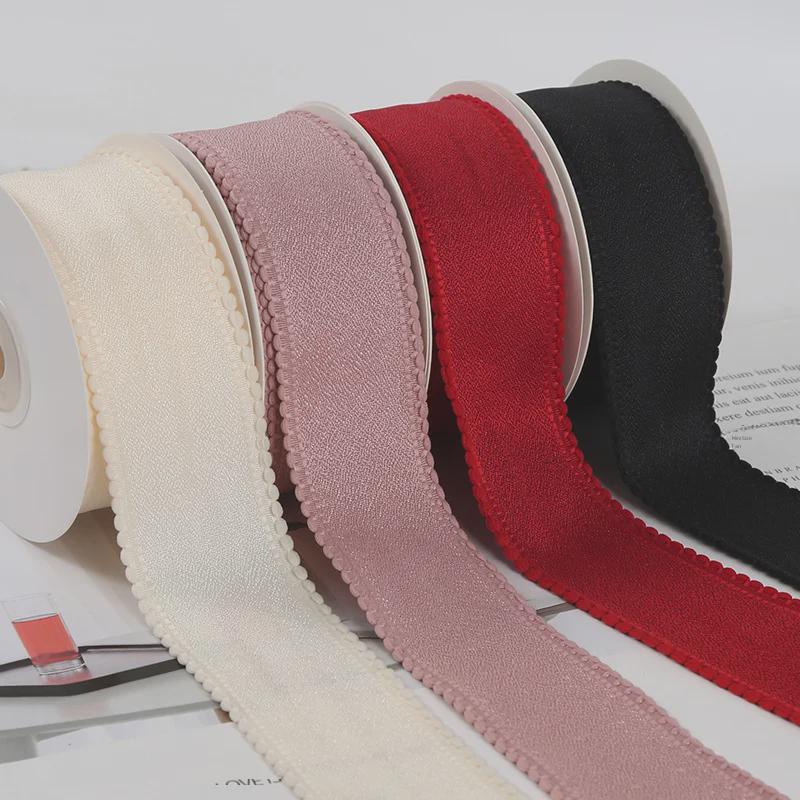 4 см хлопковая кружевная лента с пузырьками и жемчугом для самостоятельной упаковки подарков и бантов ручной работы