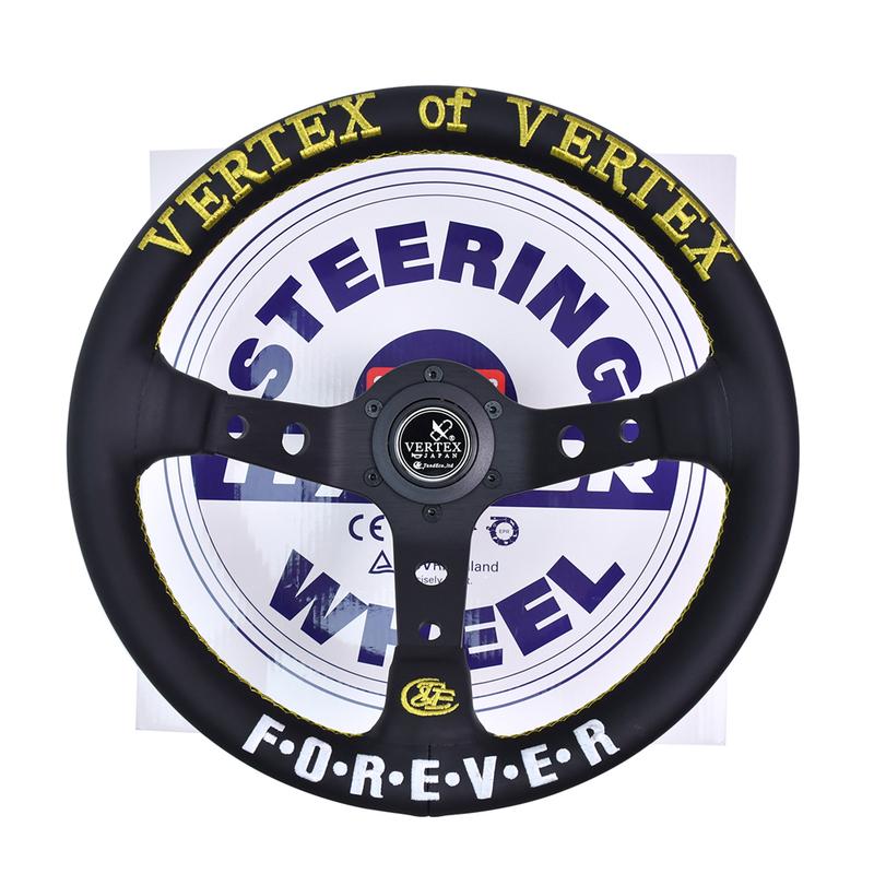 Vertex 320MM Спортивный руль со звездной вышивкой, золотая проводка, универсальный модифицированный руль с Forever