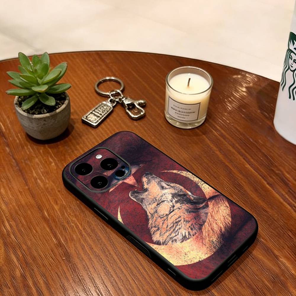 Чехол для телефона Turk Wolf Turkey Flag Силиконовый Мягкий Для IPhone 17 16 15 14 13 12 11 X XR Plus Pro Max Plus