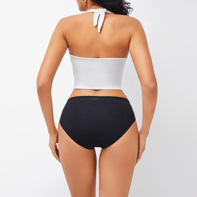 3 шт. Женское хлопковое нижнее белье Сексуальные мягкие модные трусики Femme Дизайн с пряжкой Трусы Нижнее белье Кружевное интимное белье S-XL