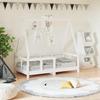 VidaXL Bed Frames for Children, Single Bed with Slatted Base, Bedroom Furniture, Scandinavian, White 70x140 Cm 834457