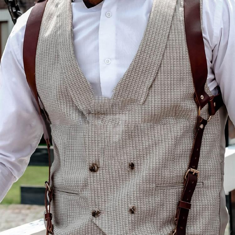 Модные мужские кожаные подтяжки-ремень, винтажные подтяжки, подтяжки для свадебной одежды