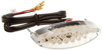 Kijima 218-3110 Мотоциклетные запчасти Тонкий светодиодный задний фонарь "Кошачий глаз" 4,2 x 1,1 дюйма (108 x 29 мм) Универсальный прозрачный
