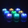 3 светодиода RGB Подводные огни Погружная лампа Встроенная кнопочная батарейка CR2032 Садовый свет для бассейна для аквариума вазы чаши