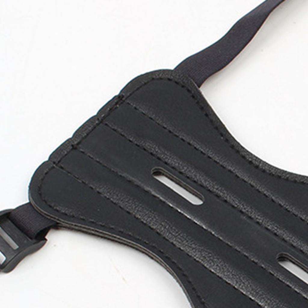 Archery Arm Protector PU Leather Left and Right Hand Universal Archery Forearm Guard for Hunting