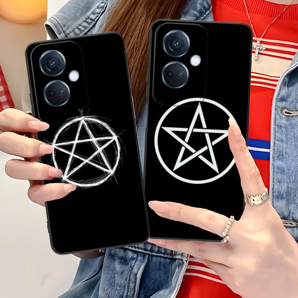 Aesthetic Pentagram Phone Case for OPPO Find X9 X8 X7 X6 X5 X3 X2 Plus s Pro Ultra Lite Soft TPU Shockproof Cover