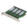 Адаптер SEDNA Quad 2 PCIe SSD SATA 6G 4 Port Raid с функцией ускорения жесткого диска HyoperDuo не – M. (SSD-накопитель включен)