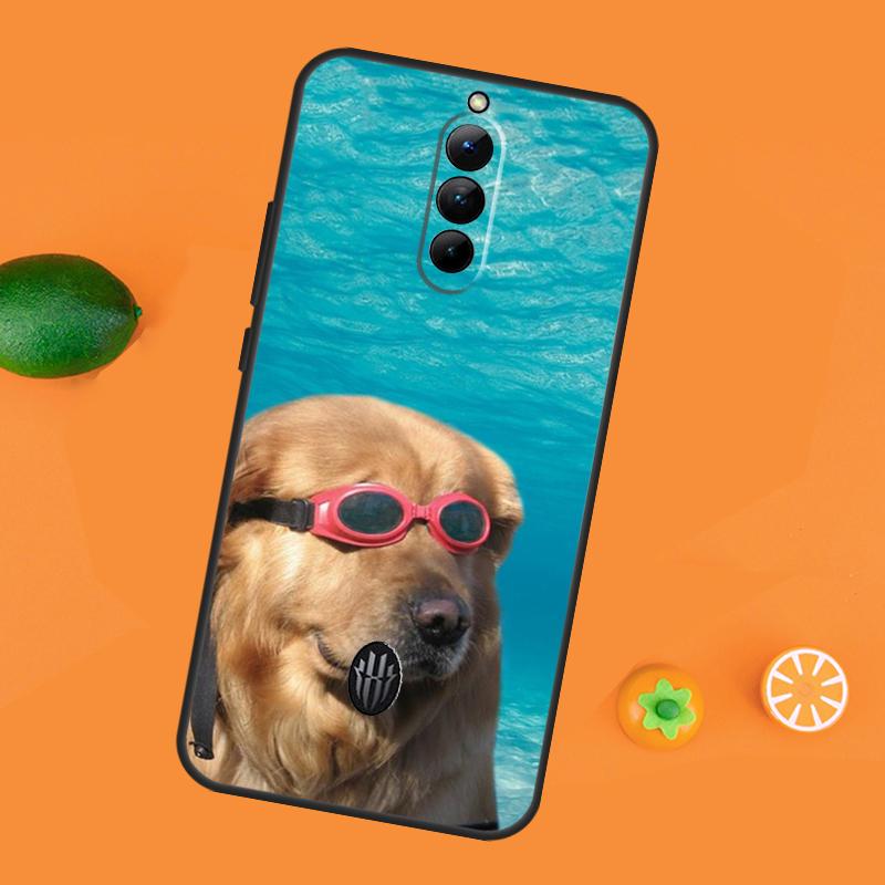 Cartoon Golden Retriever Dog Case For ZTE Nubia Red Magic 8S 9S 10S 8 9 10 11 Pro Plus 6 7 6S 7S Pro RedMagic 10 Air Cover