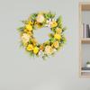 17,7-дюймовый венок для входной двери, цветок, реалистичное декоративное украшение стены ручной работы для улицы