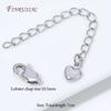 18K Gold Silver Plated Extension Chain with Heart Charm&Lobster Clasp,Adjustable Necklace Bracelet Extender,DIY Jewelry Findings