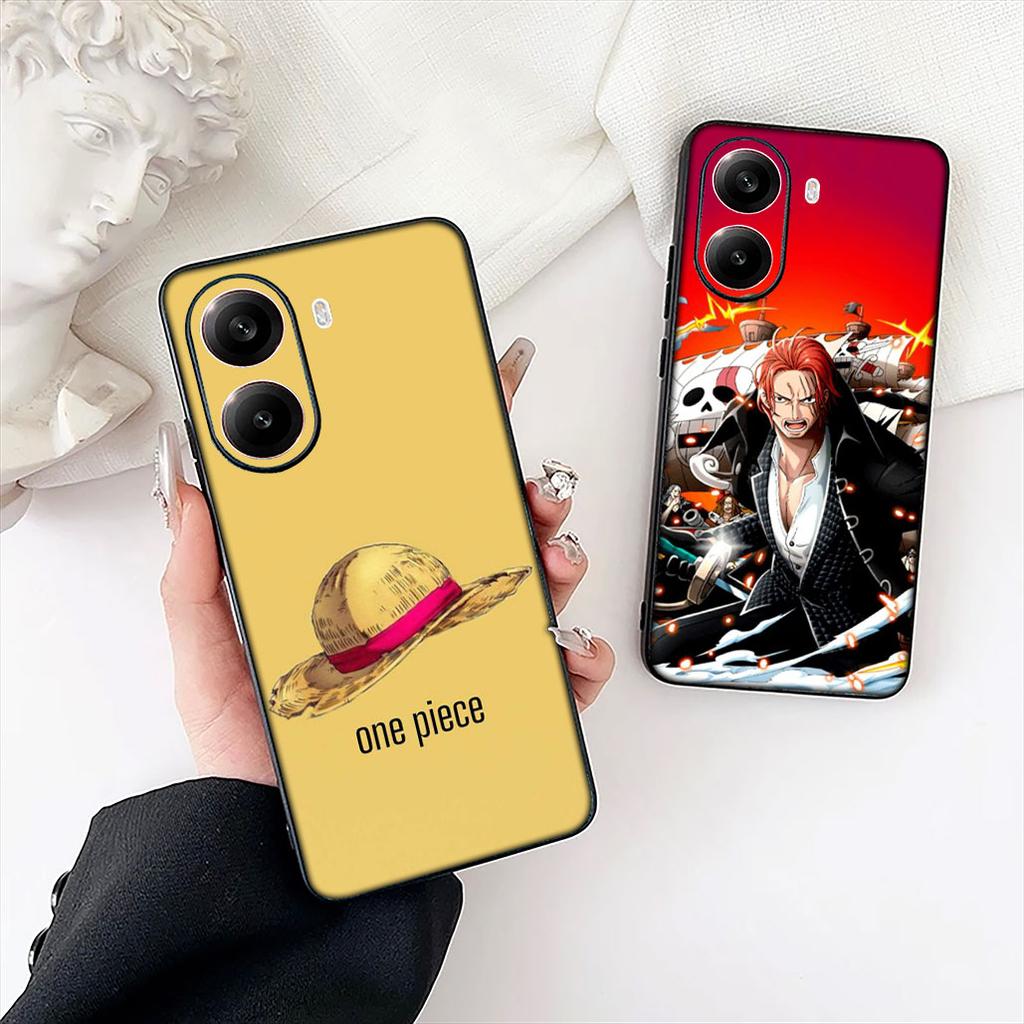 Red Hair Shanks One Luffy Pieces Protective Cover for Xiaomi Poco C85 C65 C75 X7 X6 M6 M8 F7 F8 Ultra F6 Pro Phone Case