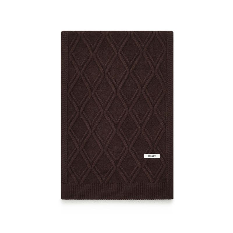 Шарф Velsey Diamond Woven Knit [КОРИЧНЕВЫЙ]