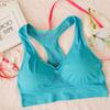 Женский дышащий спортивный бюстгальтер поглощает пот противоударный мягкий спортивный бюстгальтер для бега, фитнеса, двухслойный бесшовный спортивный бюстгальтер для йоги, нижнее белье