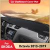 Для SKODA Octavia 2013-2019 2018 Коврик на приборную панель автомобиля Козырек от солнца Коврик для защиты от света Ковер на приборную панель Аксессуары для защиты