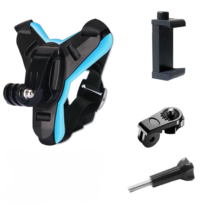 Motorcycle Helmet Chin Mount for GoPro Hero 6 5 Action Sports Camera Holder Motorcycle Stander Go Pro Accessory