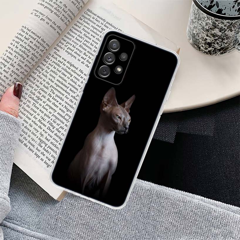 Lavaza Sphynx Sphinx Cat Phone Case for Samsung Galaxy A17 A16 A15 A14 A13 A57 A56 A55 A54 A53 A37 A36 A35 A34 A33 A26 A25 A24 A