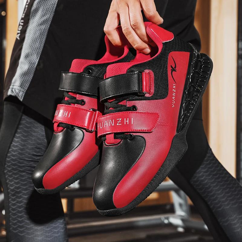 Men Weightlifting Squat Original Deadlift Professional Shoes Non Slip Sneakers Training Sports Fitness Gym Weightlifting Shoes