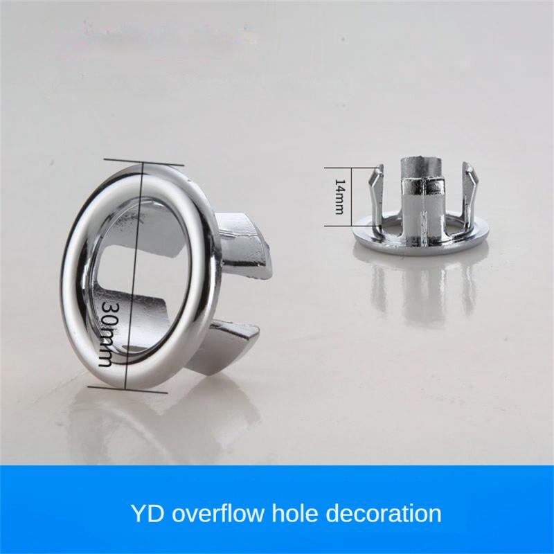 5/1pcs Sink Hole Overflow Cover For Kitchen Bathroom Basin Decoration Tub Drain Cover Sink Wash Basin Round Overflow Ring Plug
