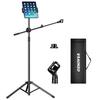 Boom Microphone Aokeo Microphone Stand Floor Tablet Microphone Stand Tripod Inch Mobile Microphone Stand Hanger Mobile Supports Any Combination of