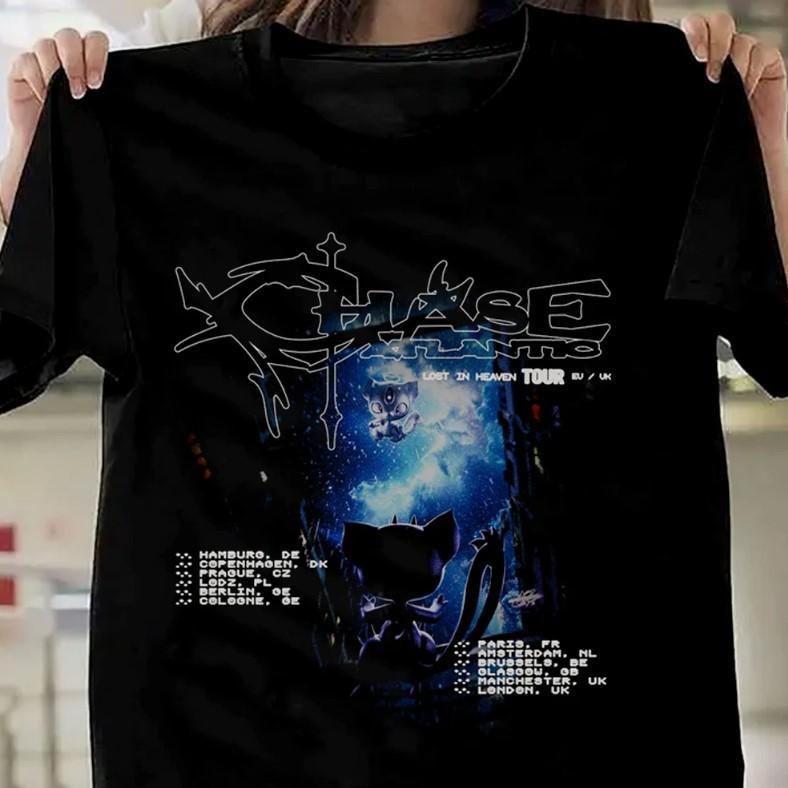 Chase Atlantic Aura Lost In Heaven Tour 2025 EU UK T Shirt Black All Size Unisex T-Shirt