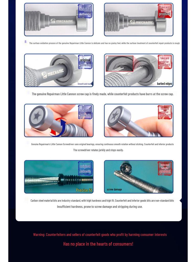 Repairman Little Cannon Magnetic iPhone Disassembly Screwdriver, Extra Hard