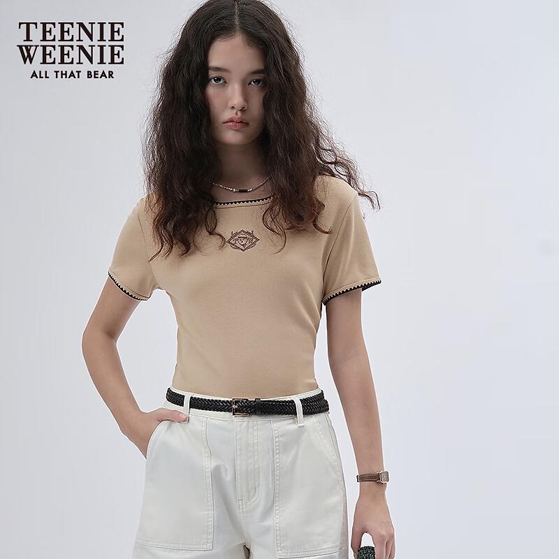 Teenie Weenie Футболка с вышивкой медведя, короткий рукав