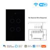MOES No Neutral Wire Needed RF 433+ Wifi Wall Light Switch Smart Life/Tuya Wireless Remote Switches 1/2/3/4 Gang