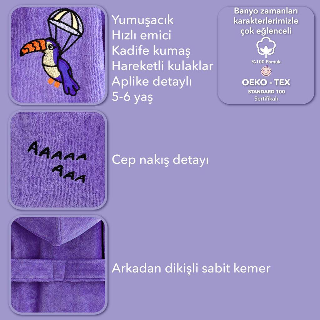 Детский халат Milk&Moo Flying Toucan