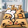 Комплект пододеяльника Капибара 3D Декор Милый принт Удобный комплект Темный стиль Дышащее постельное белье для подростка ребенка