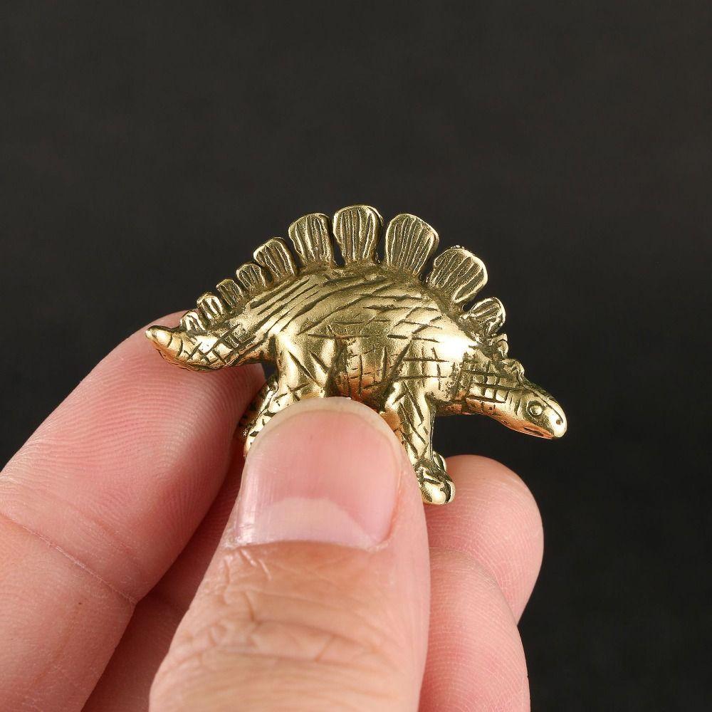 Vintage Dinosaur Statue Zinc Zinc Alloy Children Dinosaur Toy Lucky Dinosaur Miniatures Decoration Crafts