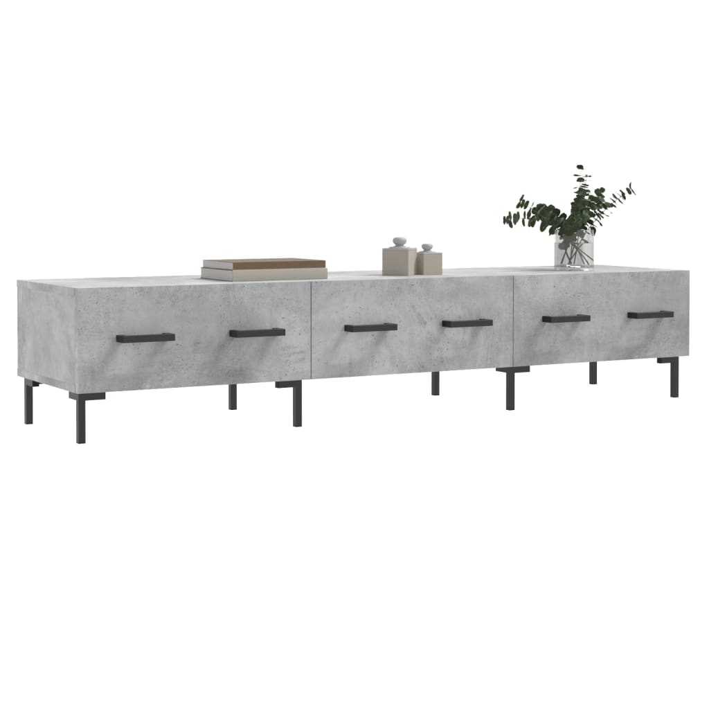 vidaXL TV-Schrank Betongrau 150x36x30 cm Holzwerkstoff