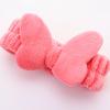 Butterfly Hair Bands for Women Solid Coral Fleece Elastic Bow Headband Soft Wash Face Head Band Cute Girls Accessories Headwrap