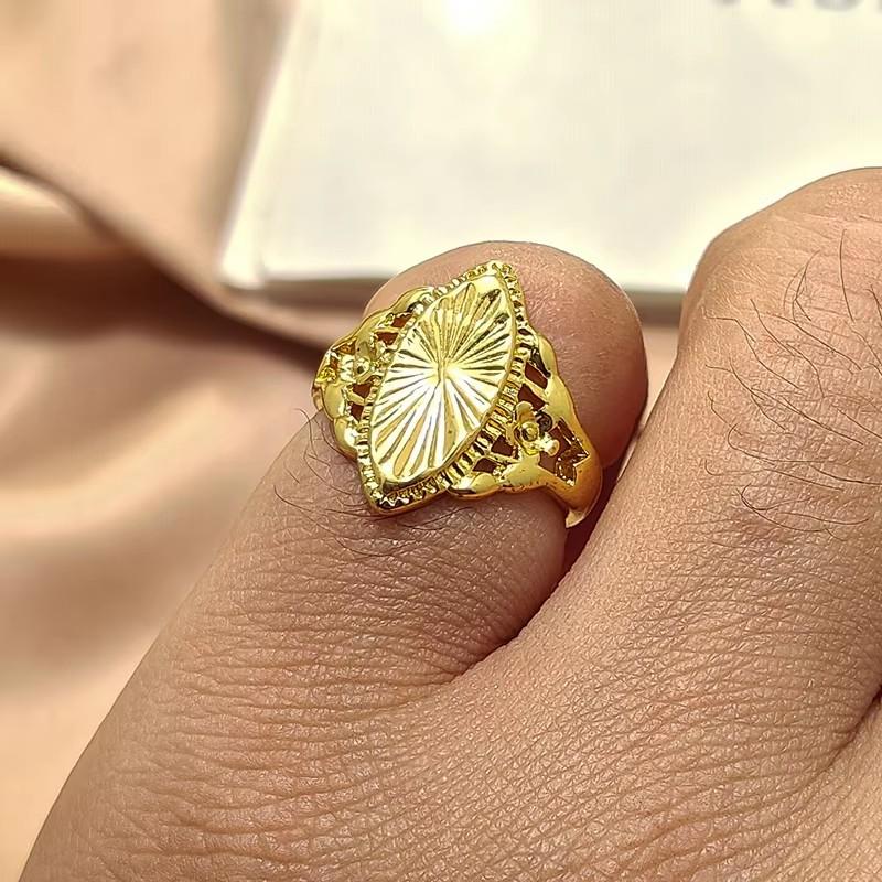 NEW Ethiopian Olive Leaf Ring for Women/Girls Gold Color Charm Party Jewelry African Arab Items
