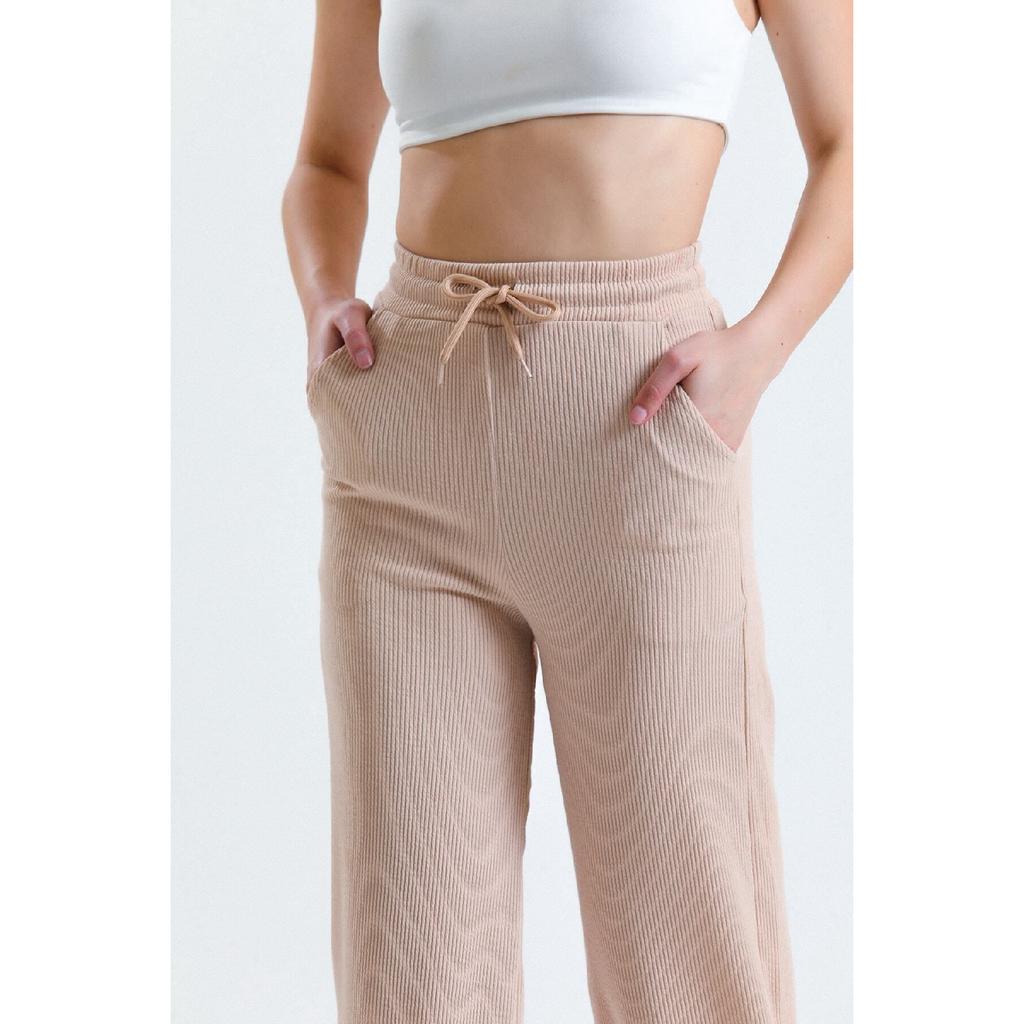 Women's Elastic Pocket Wide Leg Sweatpants
