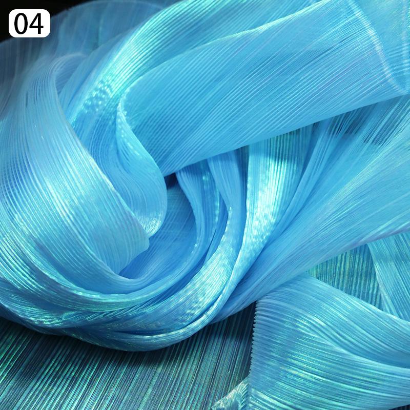Organza Mermaid Pleated Fabric Ruffled Tull Wedding Photography Background Stage Decoration for Costume Party Dress Sewing Craft