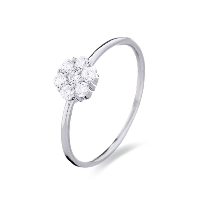 Bague - Luxenter - Tsein - Argent 925 - Zircon - Plaqué Rhodium