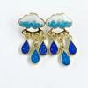 Exquisite Design Cloud Glitter Earrings Zinc Zinc Alloy Dangle Earrings Cute Raindrop Drop Earrings  Parties