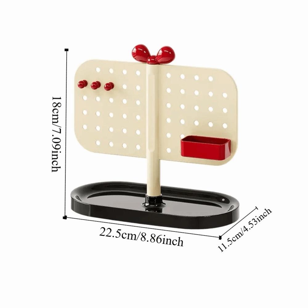 Adjustable Perforated Board Storage Rack DIY Pegboard Organizer Cosmetics Storage